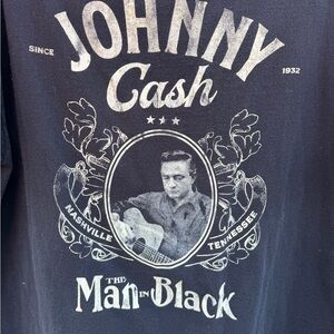 Johnny Cash 'The Man in Black' Graphic Tee - Black